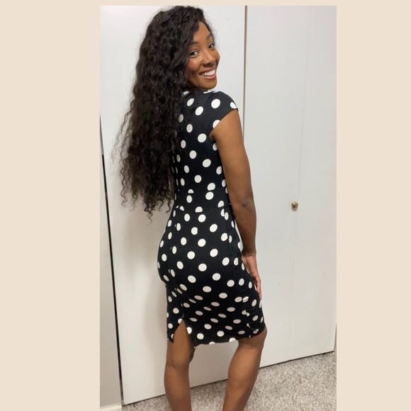 Vintage Polka Dot Pencil Dress - Picture 4 of 5